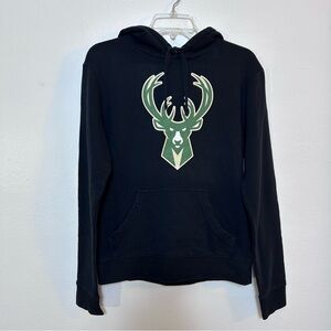 Fanatics NBA Milwaukee Bucks Black Sweatshirt Mens Small
